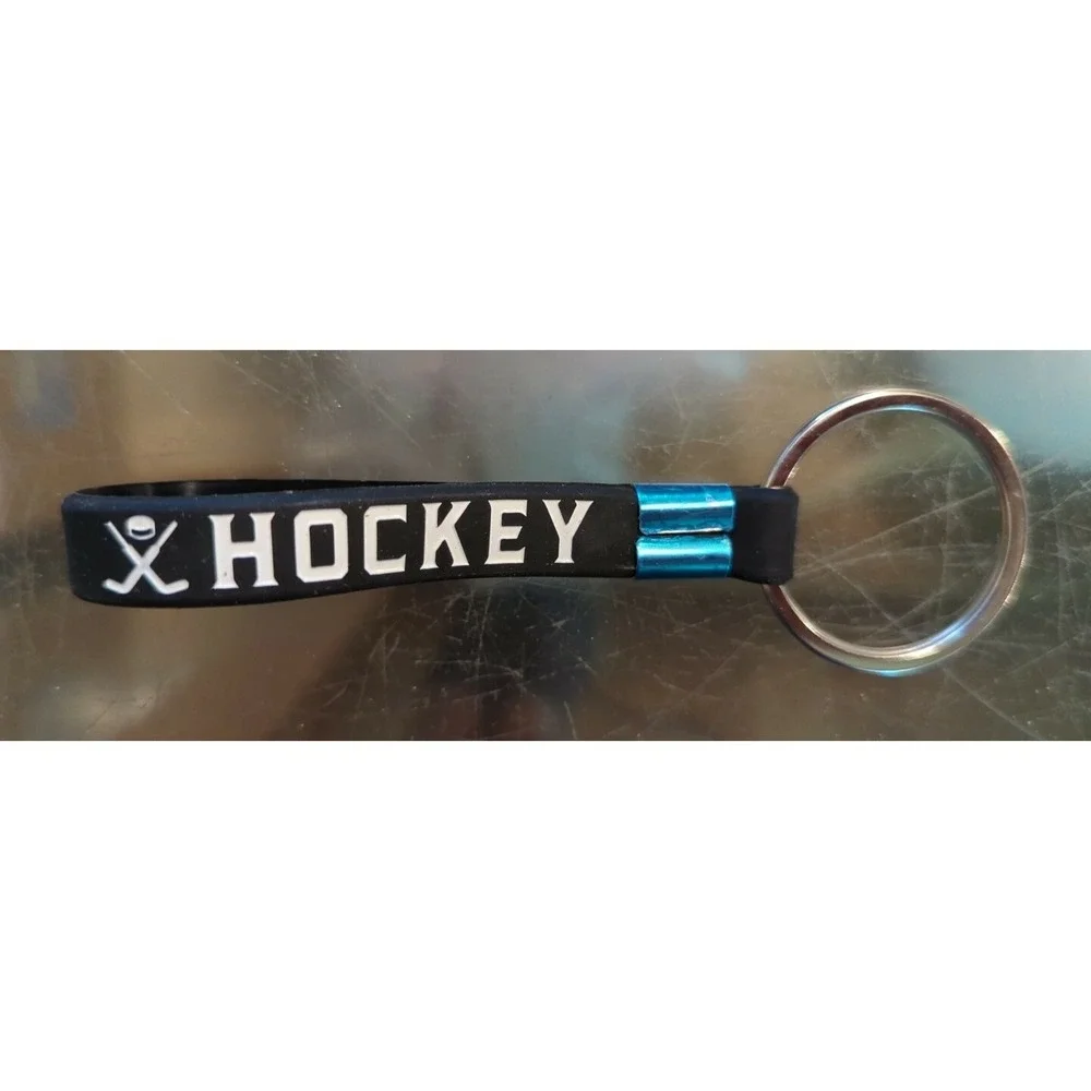 Brand New Inkstone Hockey Victory Challenge Silicone Rubber Keychain Bracelet